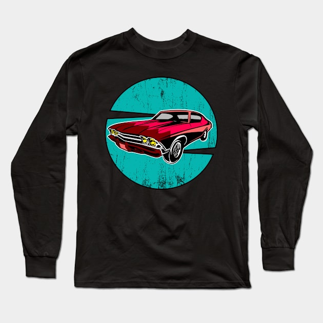 Muscle Car Vintage Retro Long Sleeve T-Shirt by T-Shirt.CONCEPTS